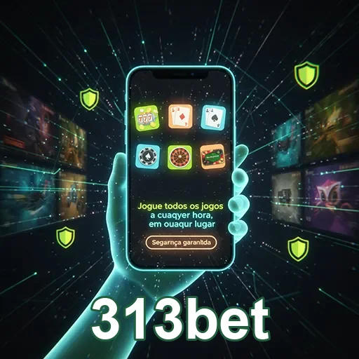 Smartphone mostrando o app de casino com economia de dados