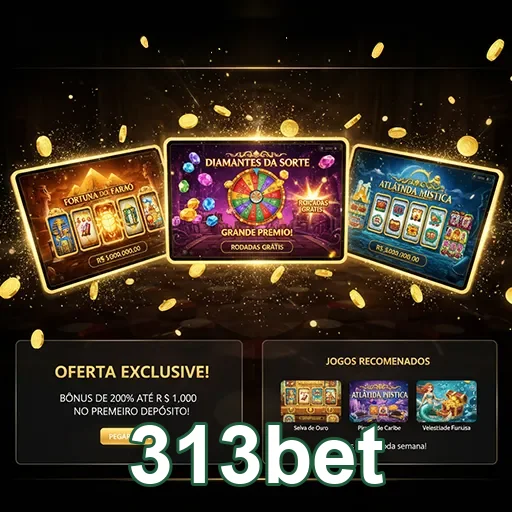 Tela de acesso rápido ao casino em mobile na 313bet